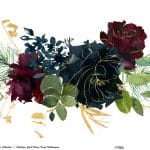 SULUBOYA ÇİÇEK PİRİNÇ KAĞIT KOLEKSİYON BEYAZ ZEMİN WFCR-013 60X140