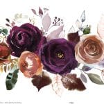 SULUBOYA ÇİÇEK PİRİNÇ KAĞIT KOLEKSİYON BEYAZ ZEMİN WFCR-004 90X214