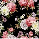 UNIVERSAL BORDURE RICE PAPER COLLECTION BLACK GROUND UC-050 90X90