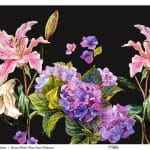 UNIVERSAL BORDURE RICE PAPER COLLECTION BLACK GROUND UBC-004 60X140