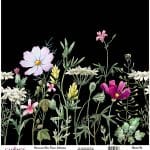 UNIVERSAL BORDURE RICE PAPER COLLECTION BLACK GROUND UC-093 30X30