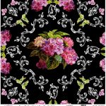UNIVERSAL BORDURE RICE PAPER COLLECTION BLACK GROUND UC-020 60X60