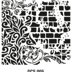 GRUNGE STENCIL GCS-5 45X45