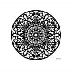 NEW LACE SERIES STENCIL WITHOUT BORDER YDSK-7 35X35