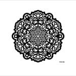 NEW LACE SERIES STENCIL WITHOUT BORDER YDSK-8 35X35