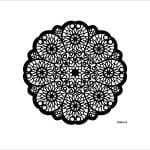 YENİ DANTEL SERİ STENCIL KENARSIZ YDSK-12 35X35