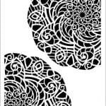 NEW BACKGROUND SMALL STENCIL NBS-6 15X20