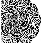 NEW BACKGROUND SMALL STENCIL NBS-7 15X20