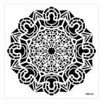 YENİ DANTEL SERİ STENCIL KENARLI YDS-13 35X35