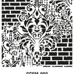 GRUNGE STENCIL MINI GCSM-002 25X25