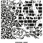 GRUNGE STENCIL MİNİ GCSM-005 25X25