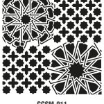 GRUNGE STENCIL MİNİ GCSM-011 25X25