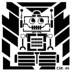KIDS ROBOT STENCIL SET CSR-05 15X15