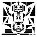 KIDS ROBOT STENCIL SET CSR-08 15X15