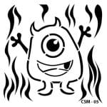 KIDS STENCIL MONSTER SET CSM-05 15X15