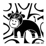 ÇOCUK STENCIL ANIMAL SET CSA-07 25X25