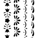 MIX MEDIA STENCIL MU SERIES MU46 10X25