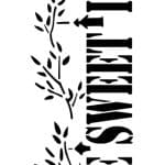 MIX MEDIA STENCIL MU SERIES MU51 10X25