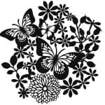 KS SERIES SLUET STENCIL ( WITHOUT BORDER )  KS141 25X25
