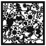 KS SERİSİ SİLUET STENCIL ( KENARSIZ ) KS154 25X25