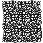 KS SERIES SLUET STENCIL ( WITHOUT BORDER ) KS168 25X25