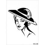 KADIN SİLÜET STENCIL WC09 21X29