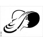 KADIN SİLÜET STENCIL WC14 21X29