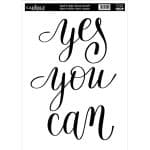 FABRIC TRANSFER BLACK WHITE KTS-022 21X30