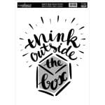 FABRIC TRANSFER BLACK WHITE KTS-023 21X30