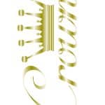 METAL LEAF FABRIC TRANSFER GOLD VT-006 21X30