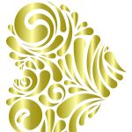 METAL LEAF FABRIC TRANSFER GOLD VT-015 21X30