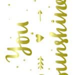 METAL LEAF FABRIC TRANSFER GOLD VT-025 21X30