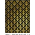 METAL LEAF BACKGROUND FABRIC TRANSFER GOLD KV-005 30X42