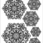 NEW LACE TRANSFER SERIES (AQUEOUS) WHITE GROUND NTC-B006 25X35