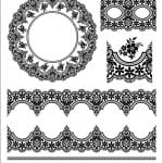 NEW LACE TRANSFER SERIES (AQUEOUS) WHITE GROUND NTC-B007 25X35