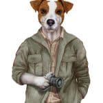 HAYVAN PORTRELERİ KUMAŞ TRANSFER KOLEKSİYONU PAFT-05 21X30