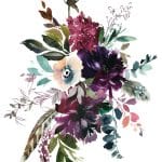 SULUBOYA ÇİÇEK KUMAŞ TRANSFER KOLEKSİYONU WFFTC-001 25X35