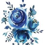 SULUBOYA ÇİÇEK KUMAŞ TRANSFER KOLEKSİYONU WFFTC-005 25X35