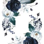 SULUBOYA ÇİÇEK KUMAŞ TRANSFER KOLEKSİYONU WFFTC-006 25X35