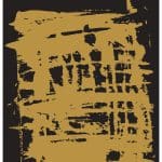 GRUNGE METAL LEAF FABRIC TRANSFER COLLECTION GOLD GC-04 21X30