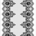 NEW LACE TRANSFER SERIES (AQUEOUS) WHITE GROUND NTC-B015 25X35