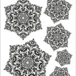 NEW LACE TRANSFER SERIES (AQUEOUS) BLACK GROUND NTC-S005 25X35