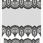 YENİ DANTEL TRANSFER SERİ ( SULU ) SİYAH ZEMİN NTC-S014 25X35