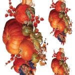 WATERCOLOR FLOWER FABRIC TRANSFER COLLECTION UTC-024 25X35