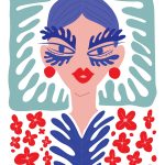 CutOut Soyut Sanat ve İllüstrasyon Kumaş Transfer CO-01