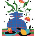 CutOut Soyut Sanat ve İllüstrasyon Kumaş Transfer CO-04