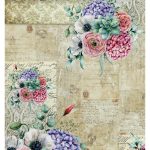 Modern Çicek Koleksiyonu Pirinç Kağıt Model 1157 30X42