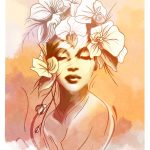 Çiçek Güzelleri Dekupaj FB-014 30X42