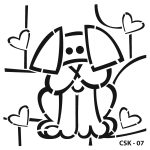 Kooky Stencil Collection Model CSK-07