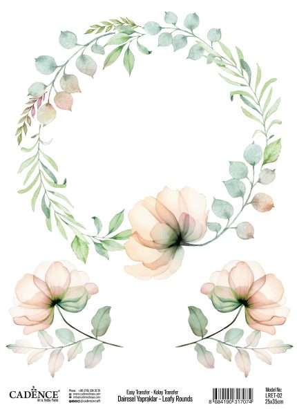 Leafy Rounds Collection Easy Transfer LRET 02 25x35